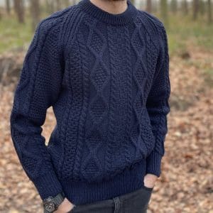 Crew Neck Aran Jumper (C146)