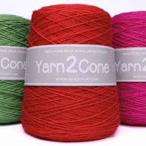 Aran Weight British wool 400g Cones