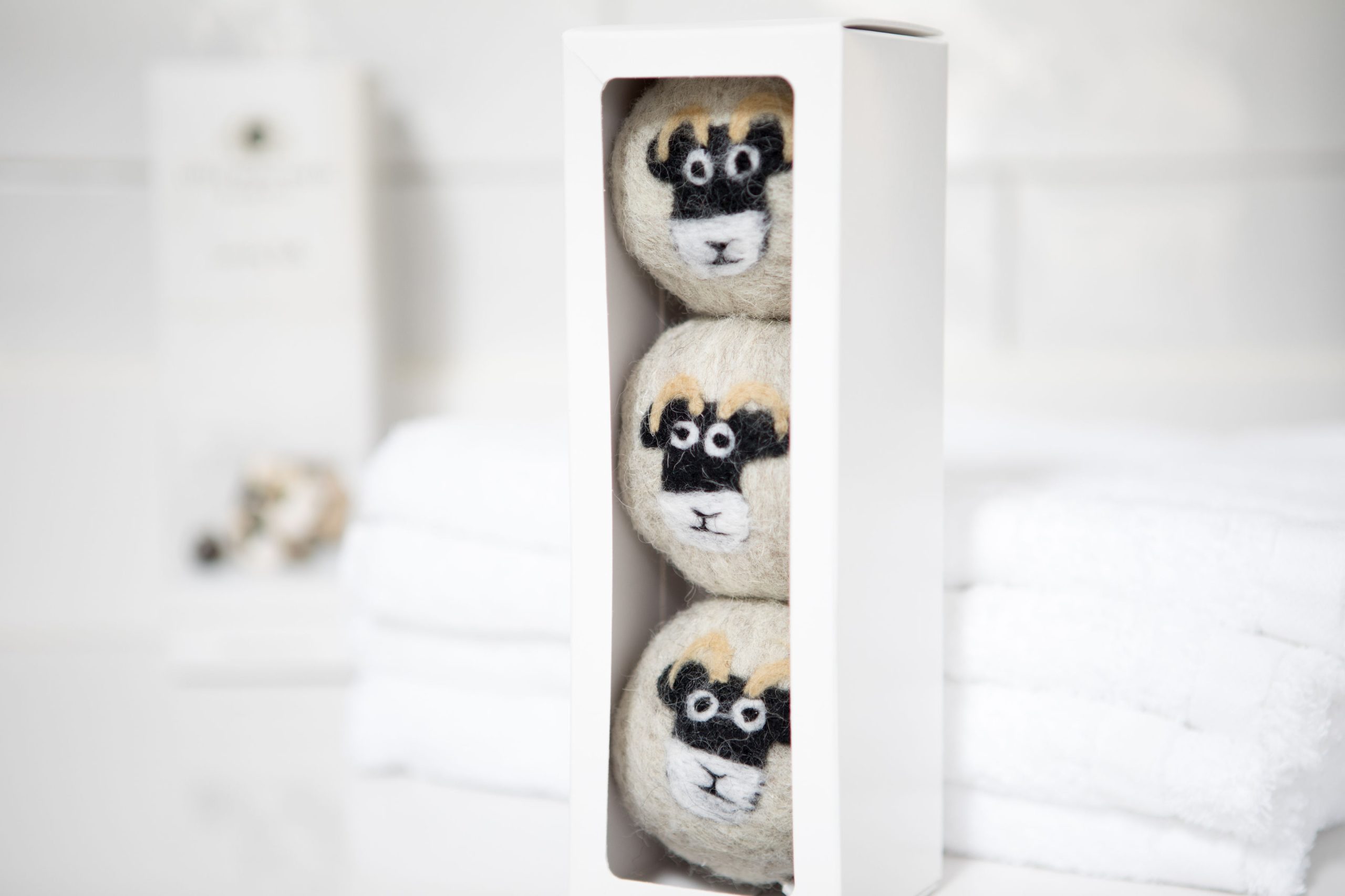 Wool Dryer Balls - Pack of 3 Swaledale Sheep - Image 3