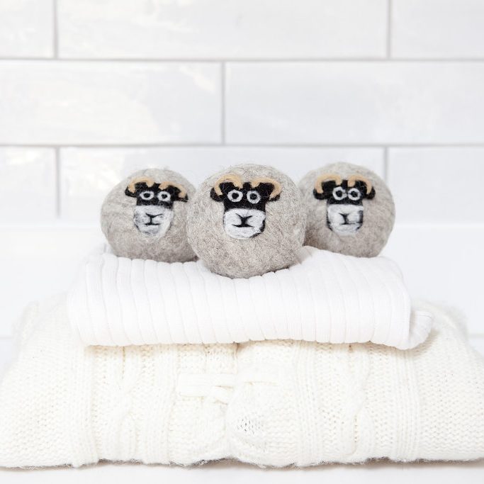 Wool Dryer Balls - Pack of 3 Swaledale Sheep