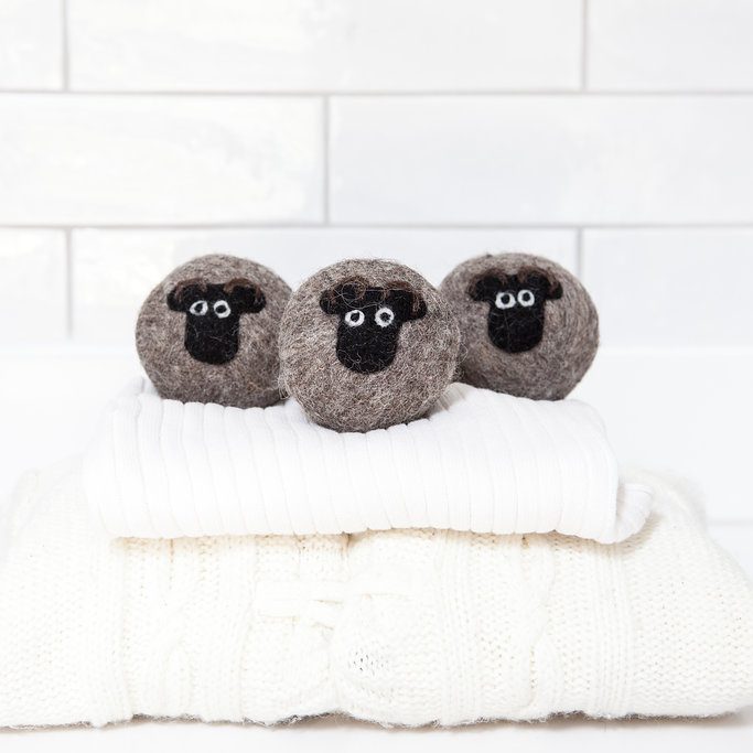 Wool Dryer Balls - Pack of 3 Shetland Sheep