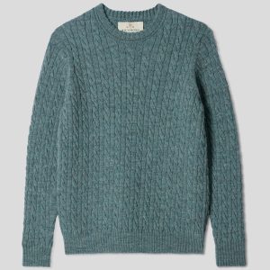 Classic Cable Crew Neck Sweater