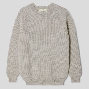 Lightweight Fisherman Rib Crew Neck Sweater