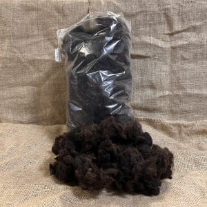 Scoured Super Black Welsh & Zwartbles Wool